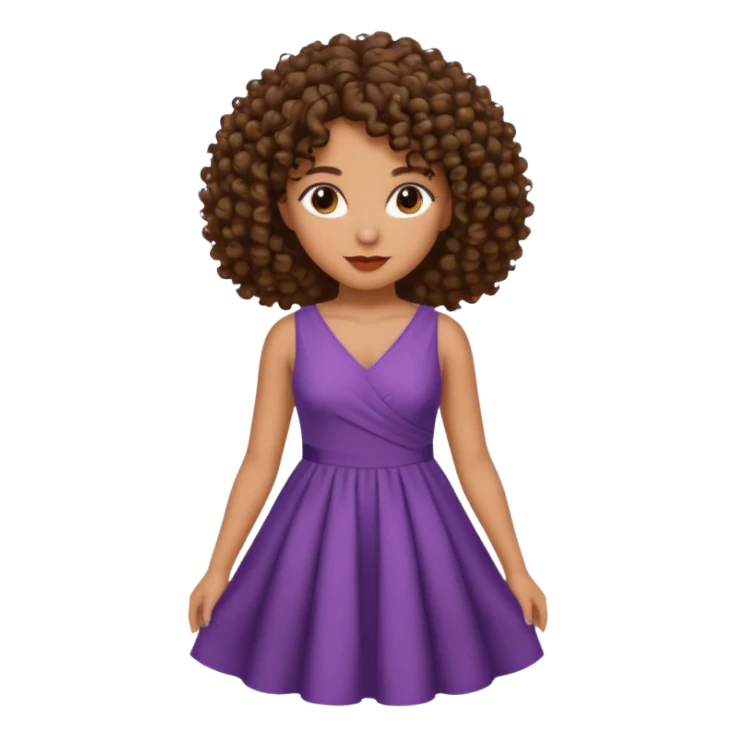 Morena do cabelo cacheado sticker