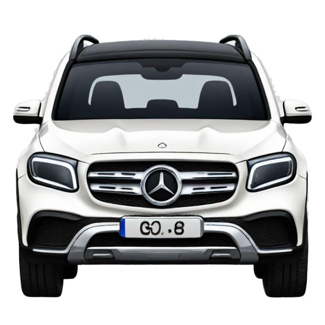 White Mercedes glb 250 sticker