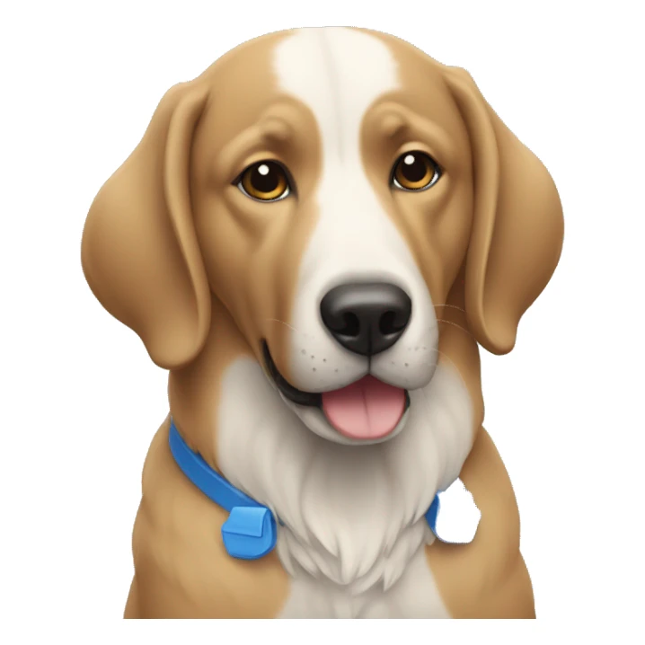 un perro con el pelaje azul sticker