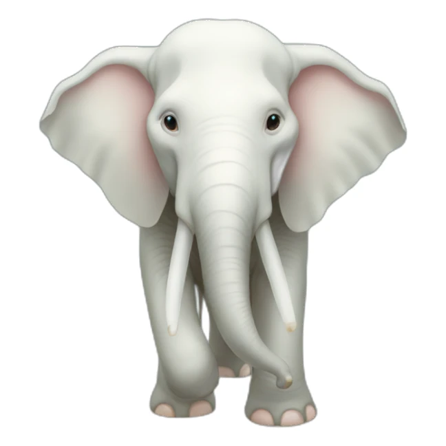 Swimming albino elephant sticker