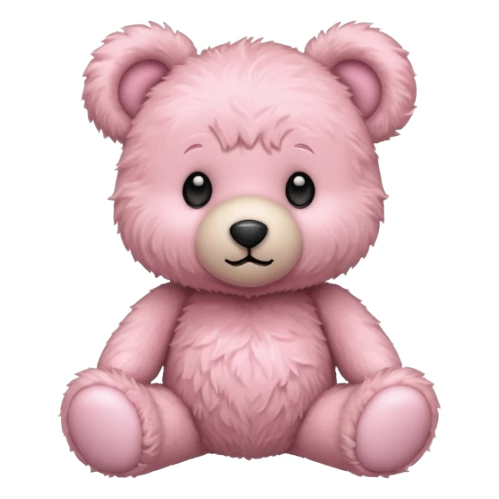 light pink adorable teddy bear sticker