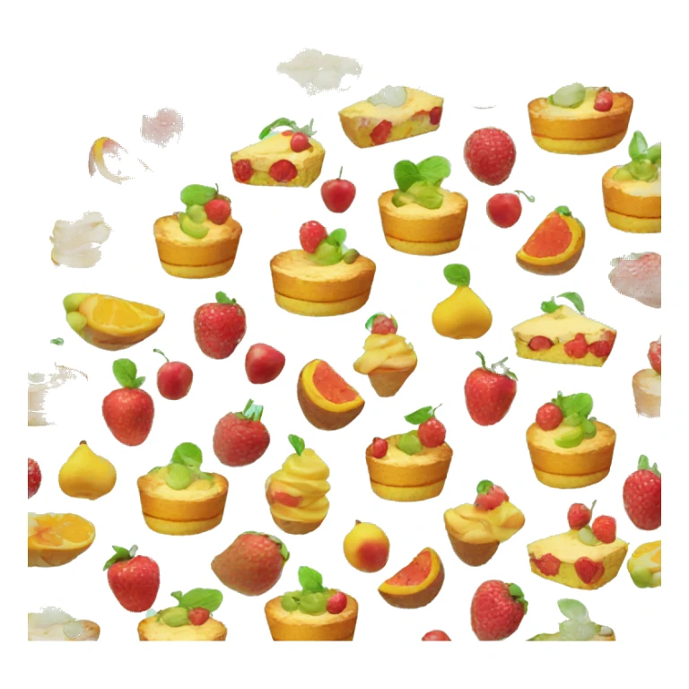 cake made of fruit sticker