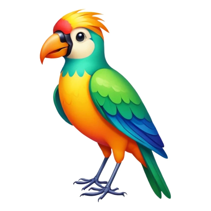 Tropical bird sticker