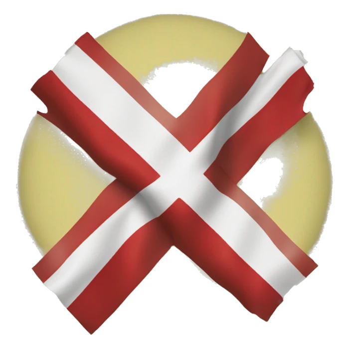 Denmark flag with yellow cross instead of white  sticker