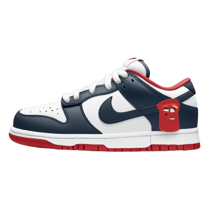Nike Dunk Low Red/White/Obsidian sticker