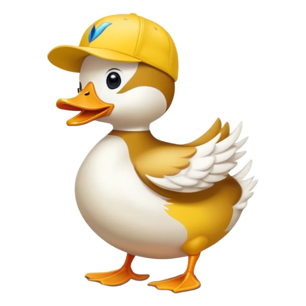 dancing duck for a duck race sticker