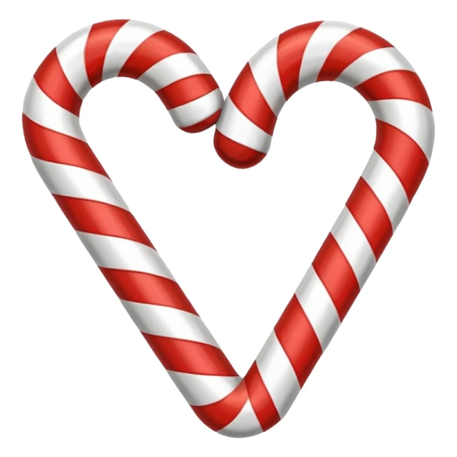 Candy cane sticker