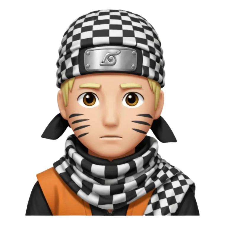 Naruto with Palästin sticker