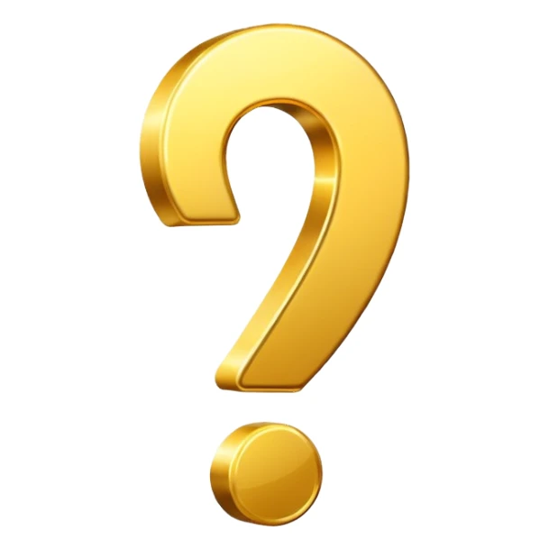 golden shining exclamation mark sticker