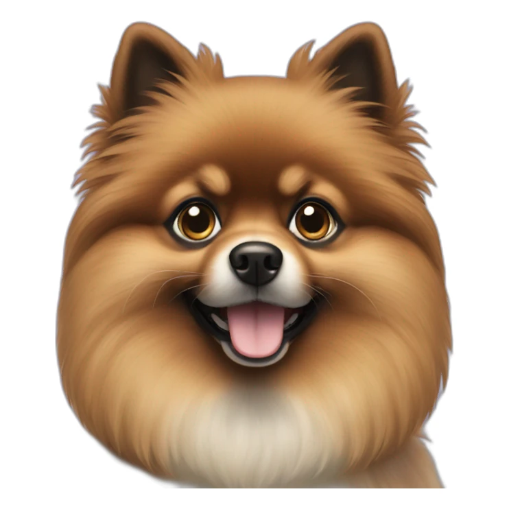 Black Pomerania dog sticker