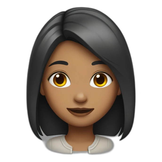 Girl with rabbit ears sticker