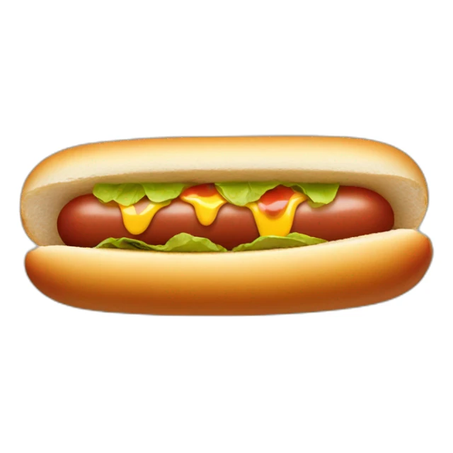 Juicy hot dog sticker