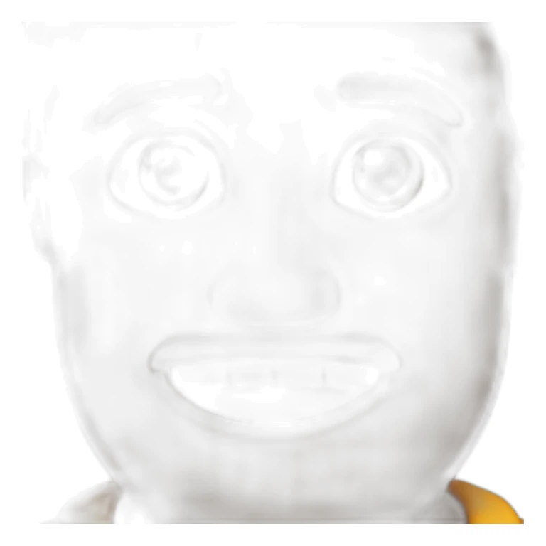 homme brun qui rigole sticker