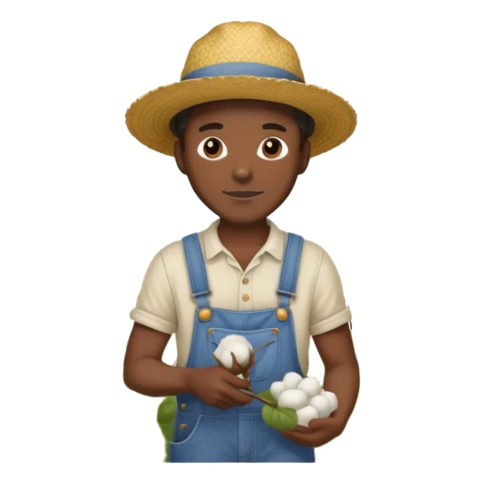 Black guy picking cotton sticker