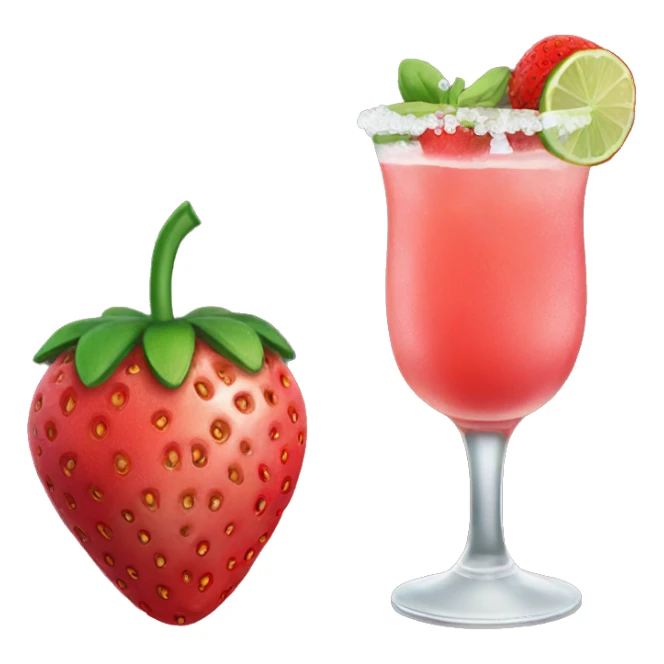strawberry margarita sticker