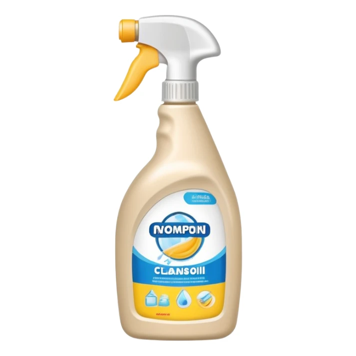 light beige jar of cleaning agent
 sticker
