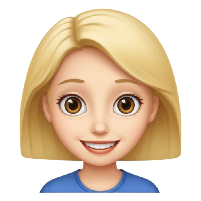 big eyes big smile  sticker