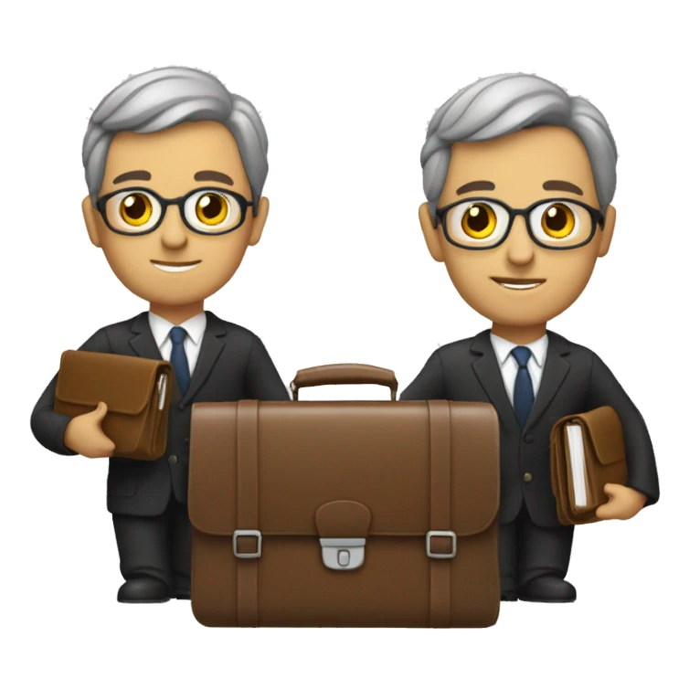 lawyer with briefcase sticker