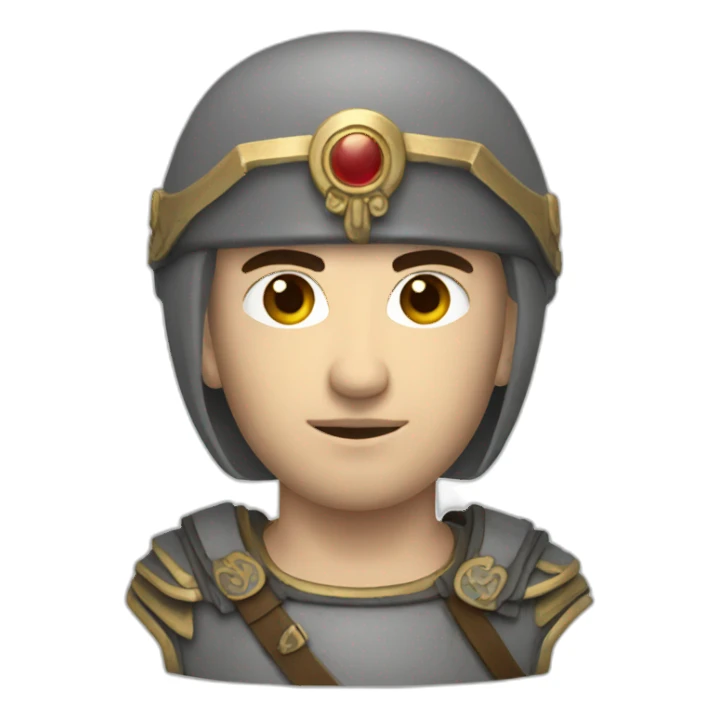 byzantine soldier with white skin sticker