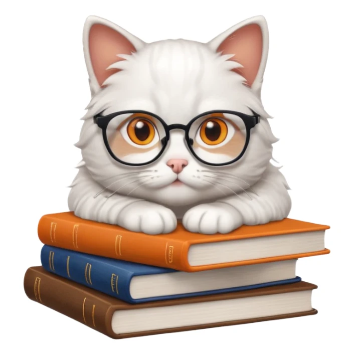 cat student sticker