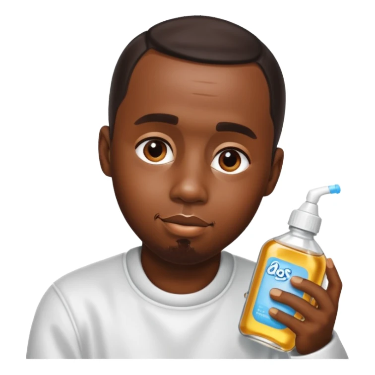 Diddy with baby oil  sticker