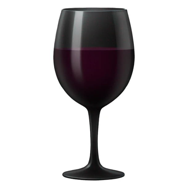 Black wine glass  sticker