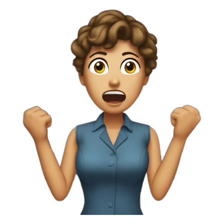 karen yelling at manager sticker