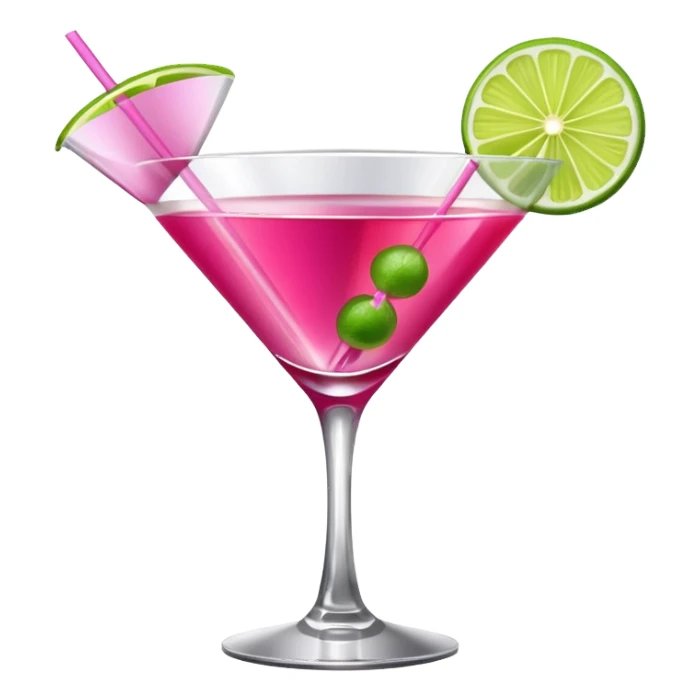 cosmopolitan pink cocktail sticker