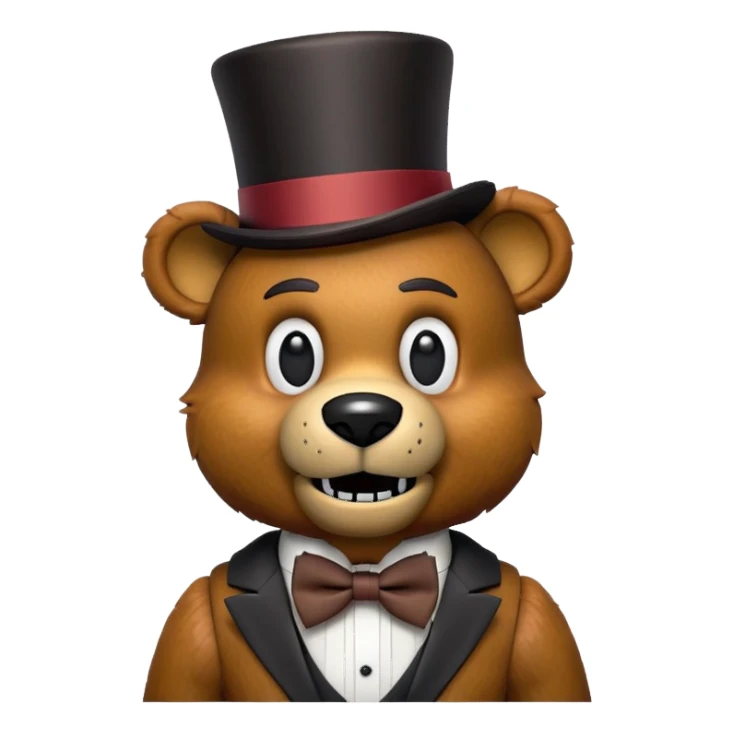 Freddy Fazbear animatronic bear sticker