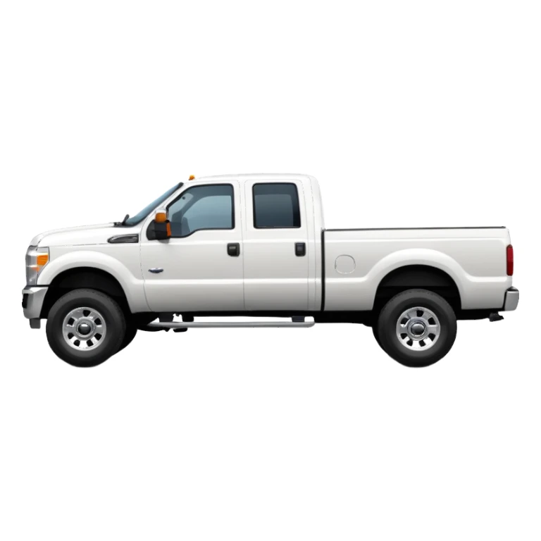 White Ford F250 Crew Cab sticker