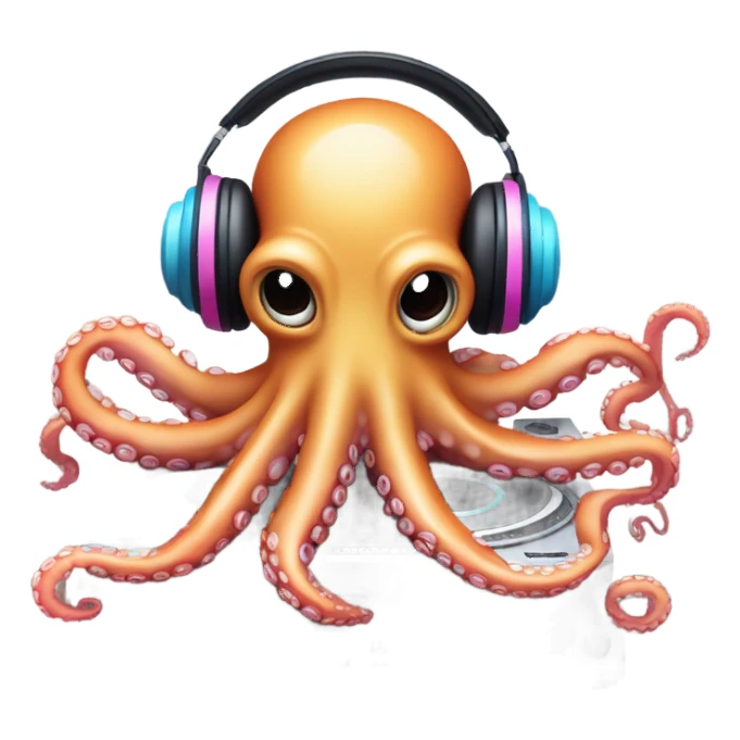 DJ Octopus sticker