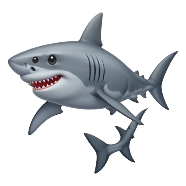 a shark wearing shoes sticker