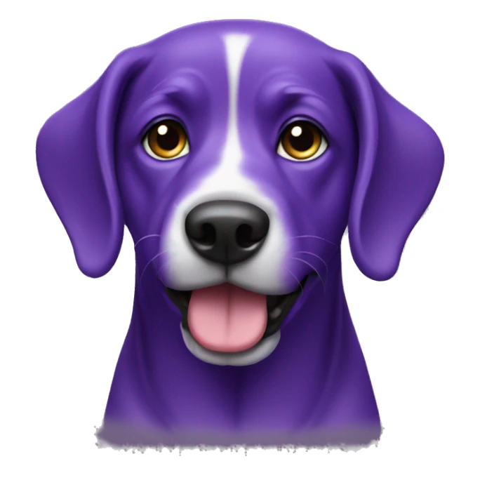 A dog purple sticker