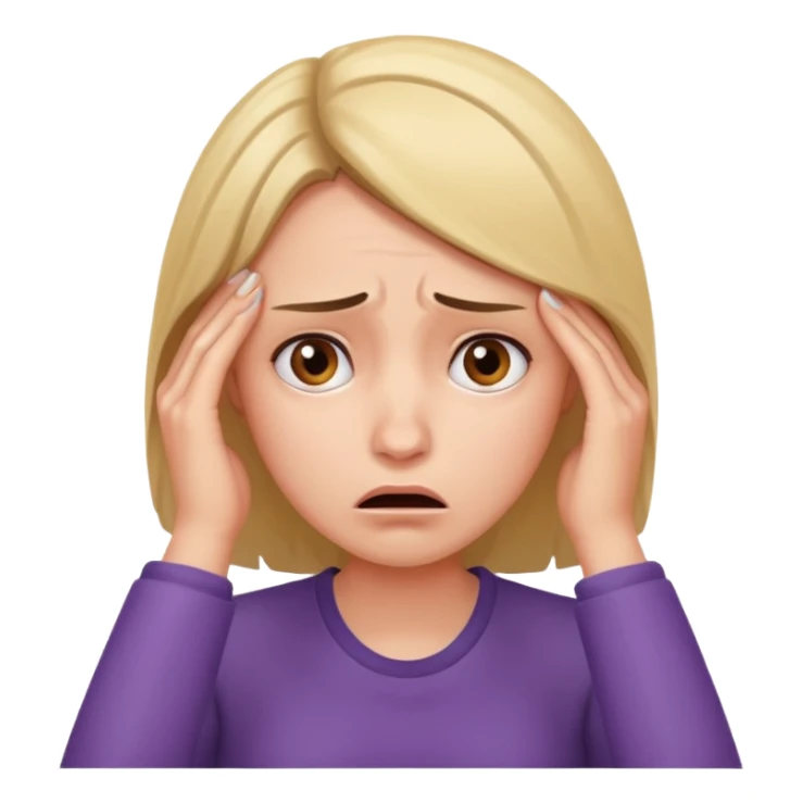 stressed women sticker