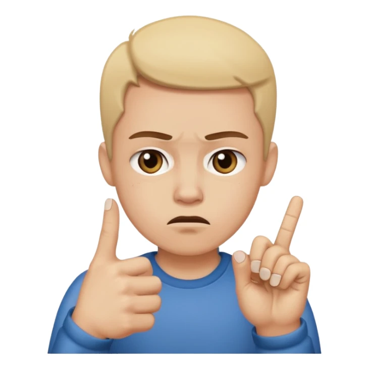 Sad face that’s making outdoing the middle finger sticker