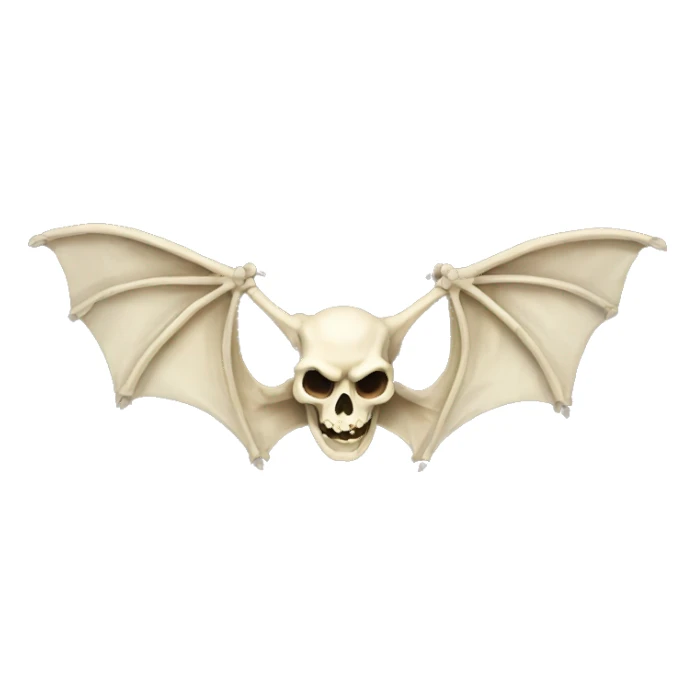 Bat skeleton sticker