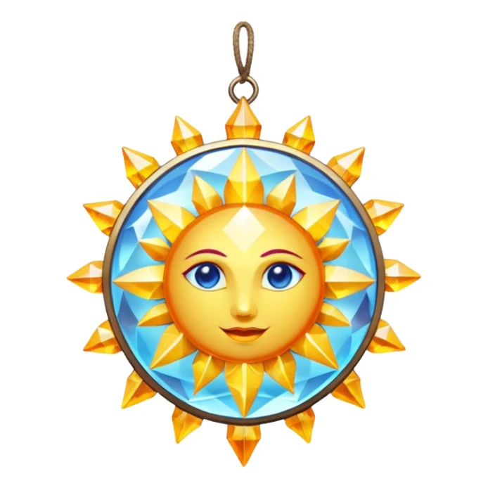 Hanging crystal sun solar Celestia  sticker
