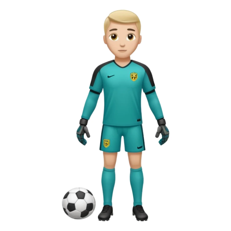 soccer goalkeeper full body sticker