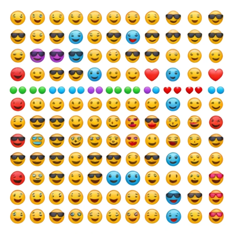 Emojis passend für tiktok sticker