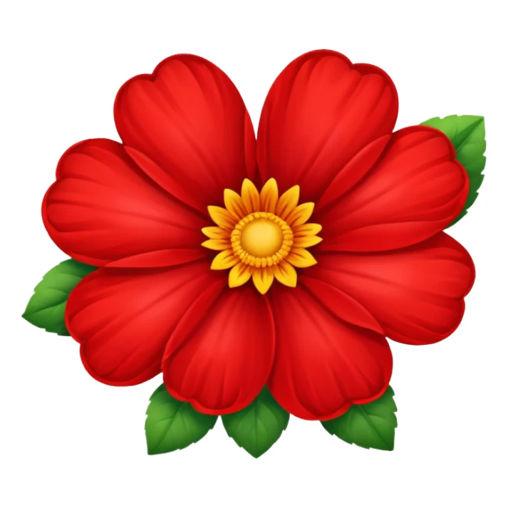 Heart and flower sticker