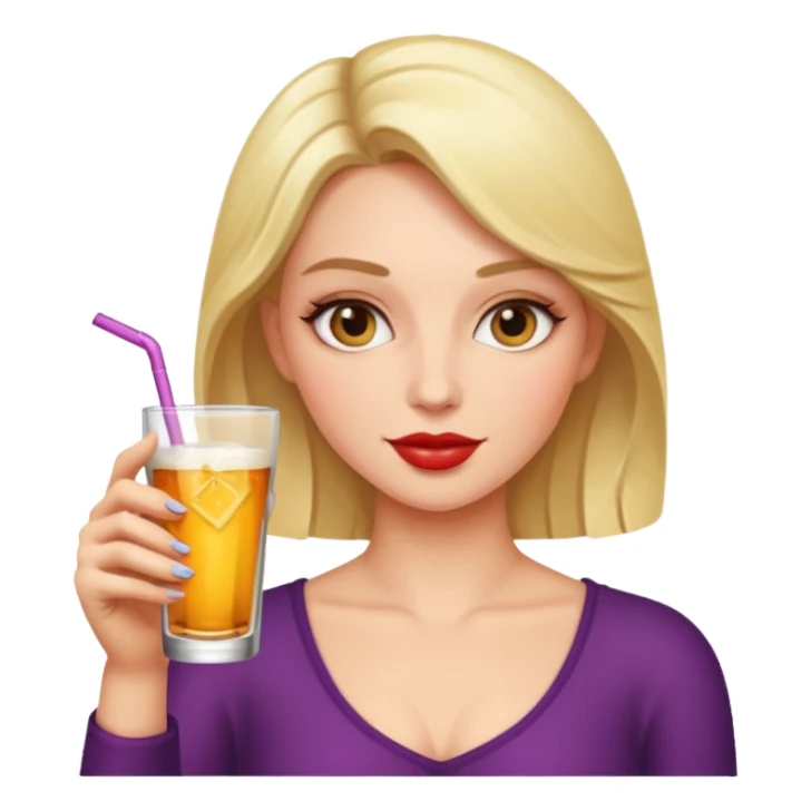 Fabulous woman drinking sticker