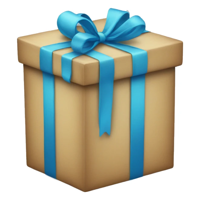 Blue gift  sticker