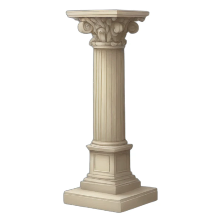 pedestal sticker