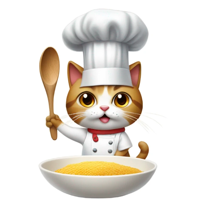 Cat baking  sticker