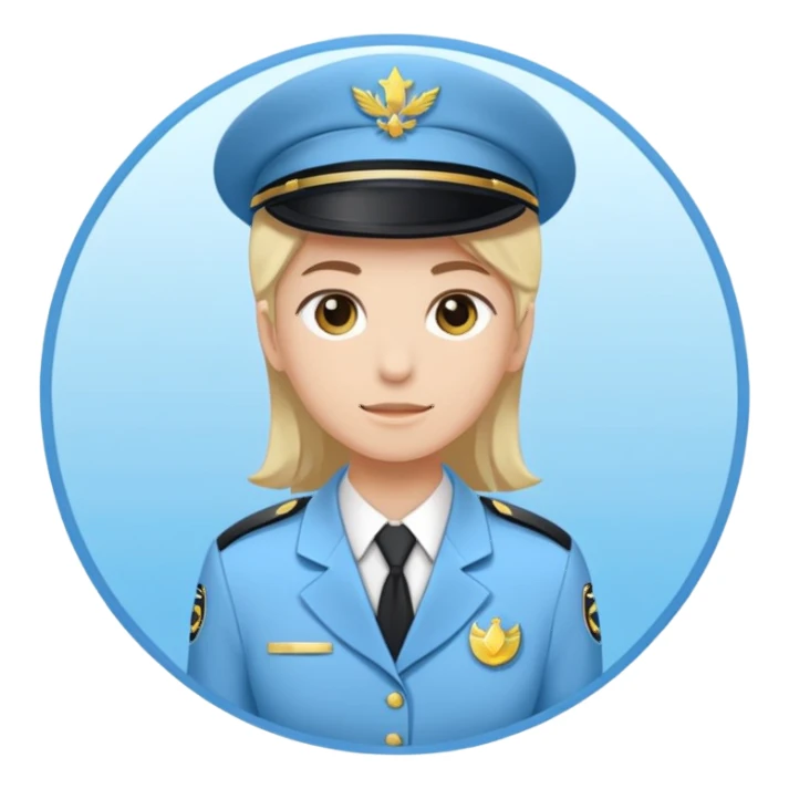 Círculo completamente celeste con un ✔️ de color blanco en su interior  sticker