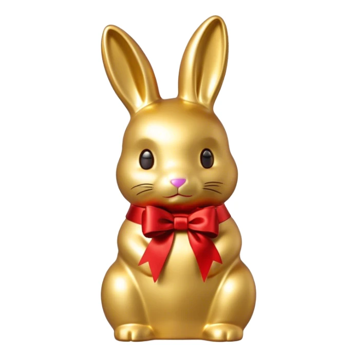 Lindt goldbunny with red ribbon sticker