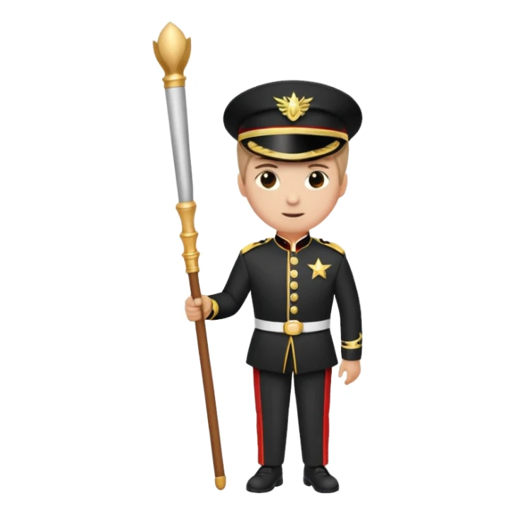 Parade Marchers, drum major sticker