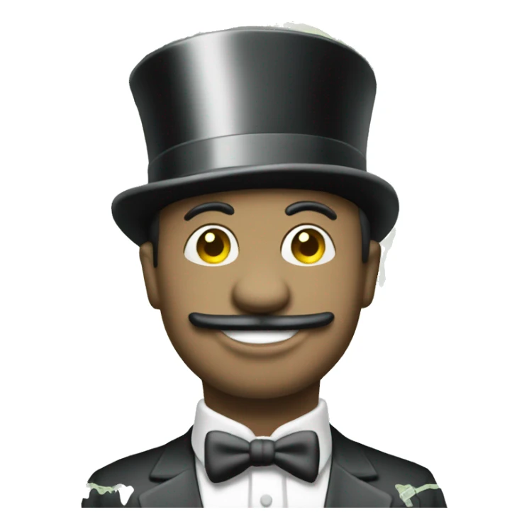 Monopoly money man sticker