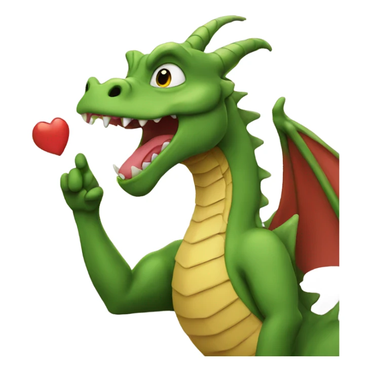 Dragon blowing kisses  sticker