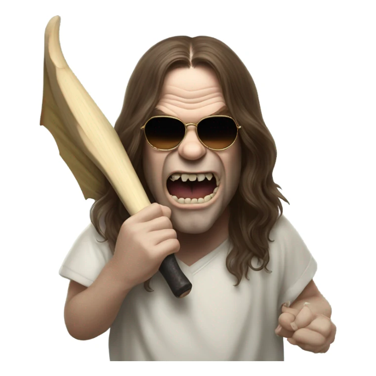 ozzy osbourne biting a bat (animal) sticker